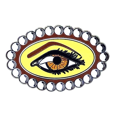 Eye See Enamel Badge