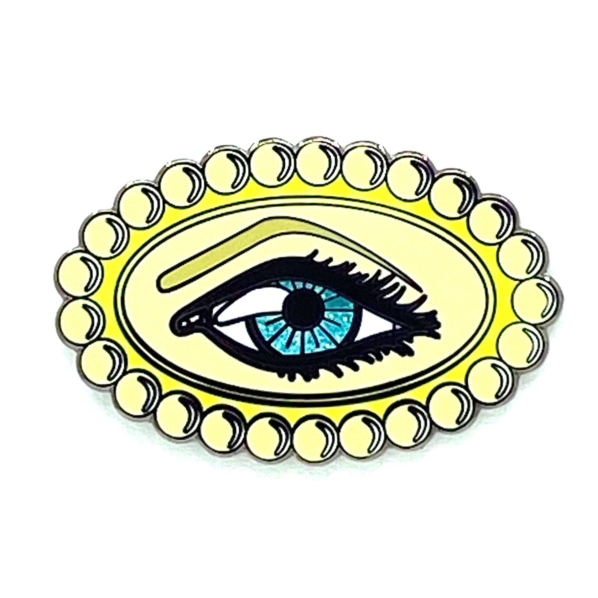Eye See Enamel Badge