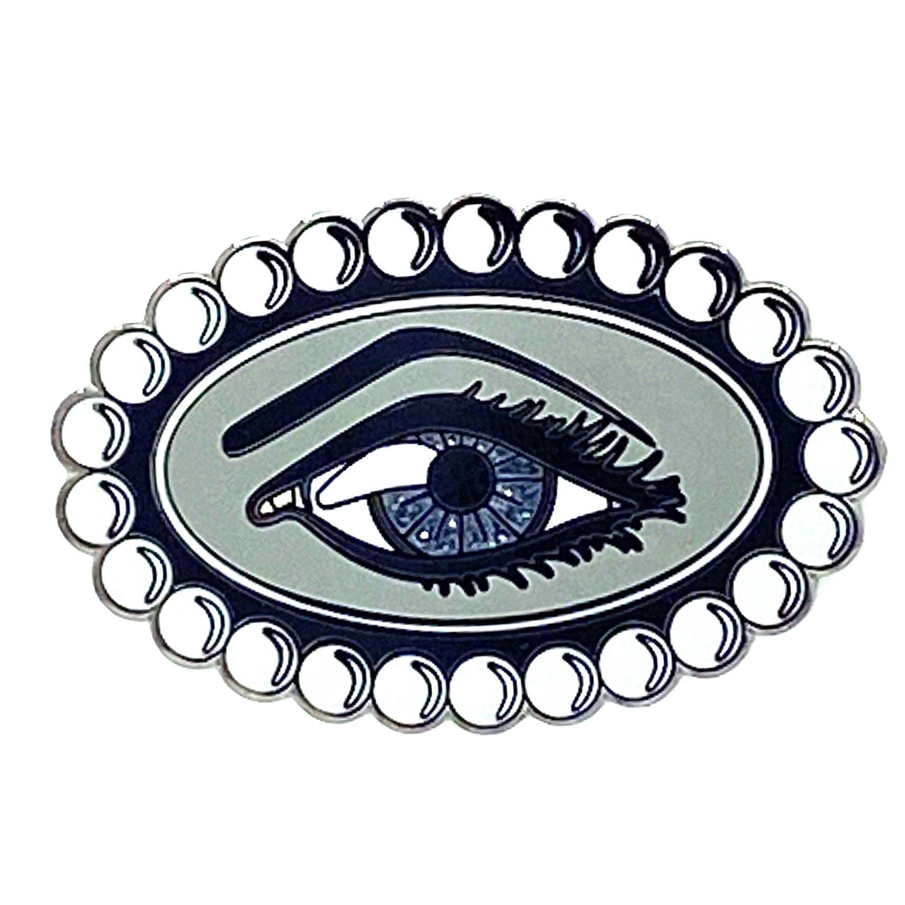 Eye See Enamel Badge