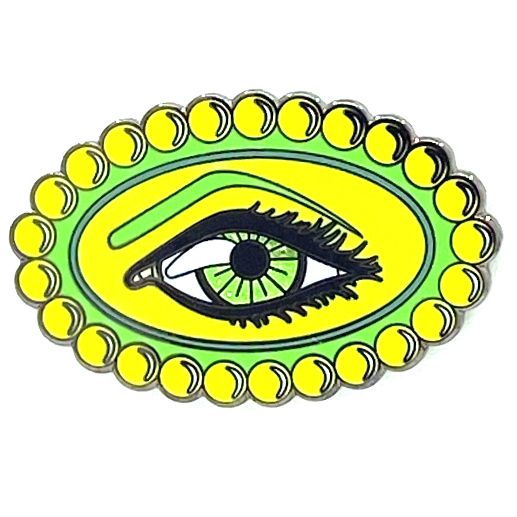 Eye See Enamel Badge