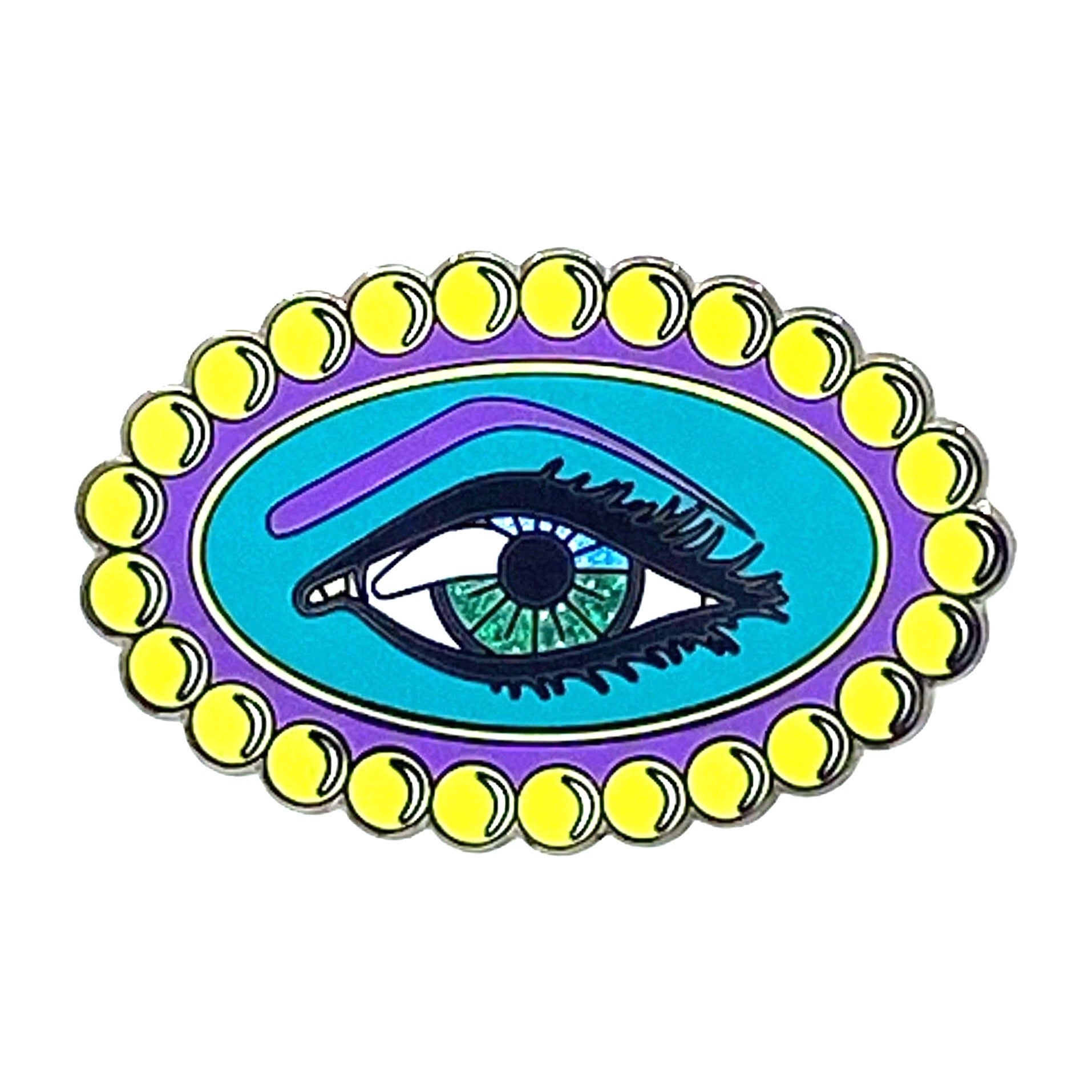 Eye See Enamel Badge