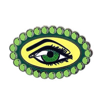 Eye See Enamel Badge