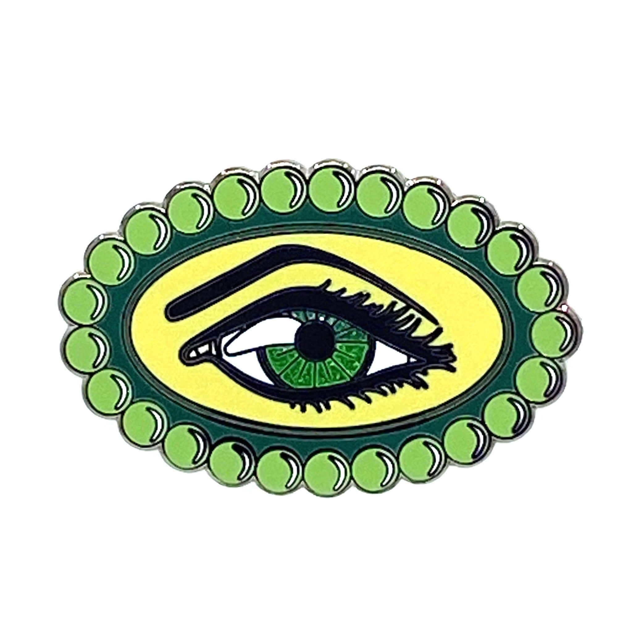 Eye See Enamel Badge