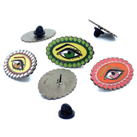 Eye See Enamel Badge