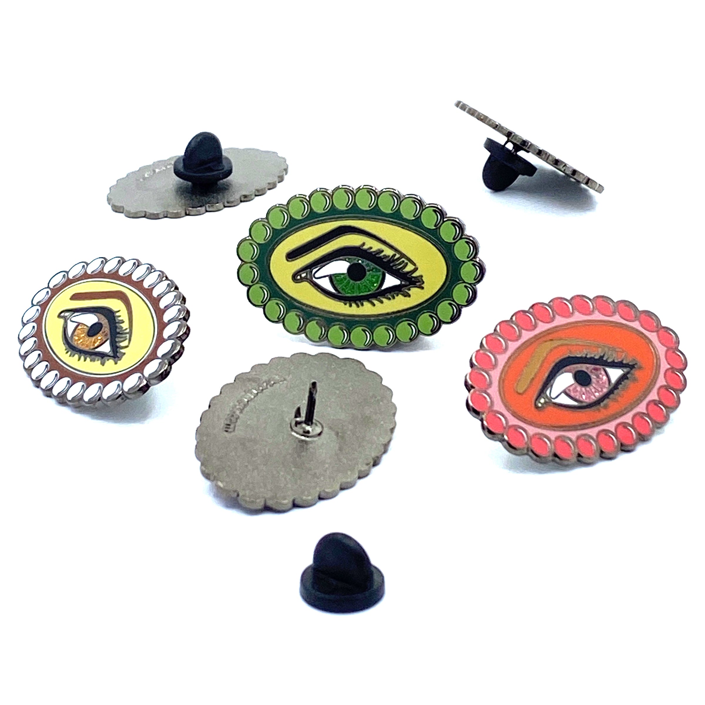 Eye See Enamel Badge