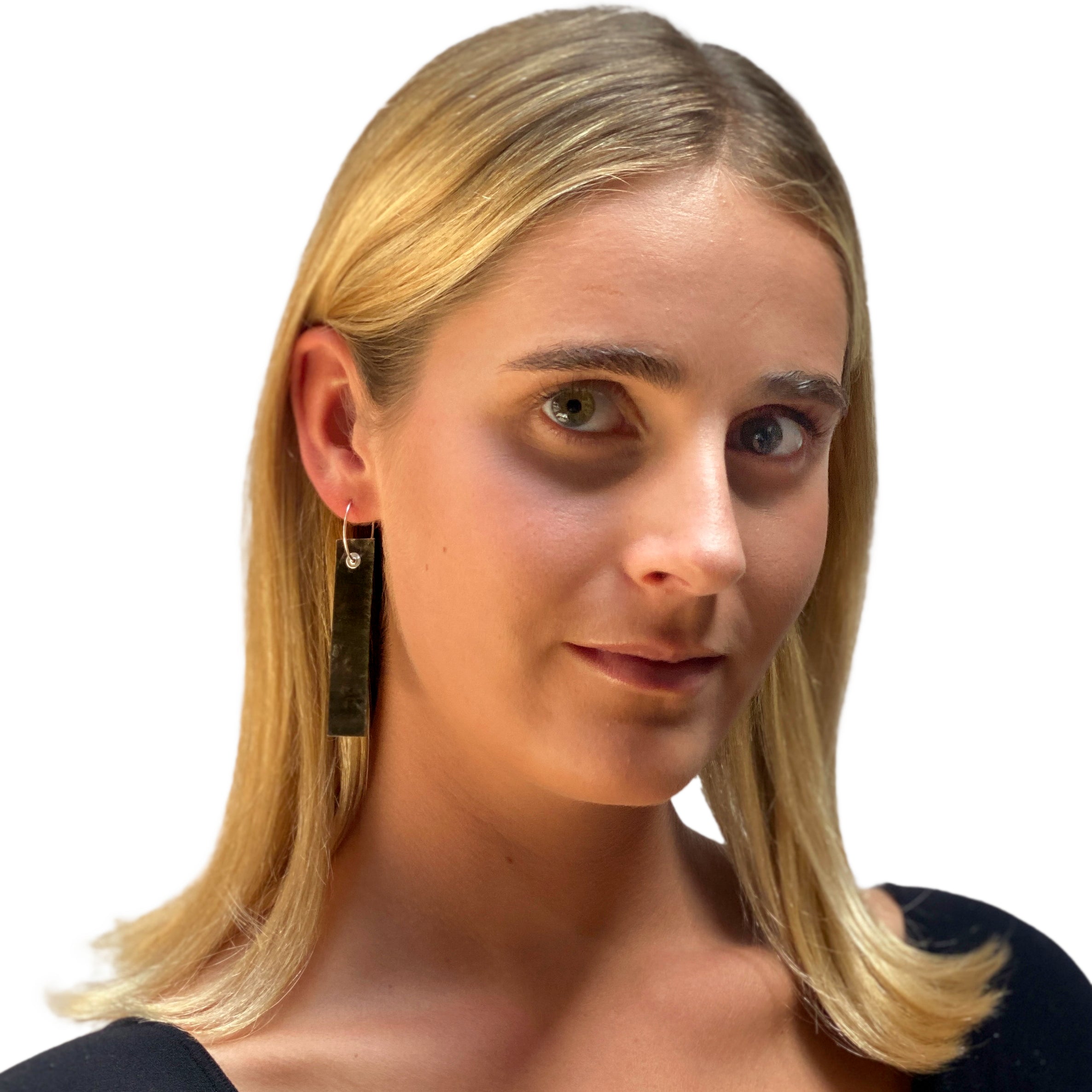 Long Black Earrings